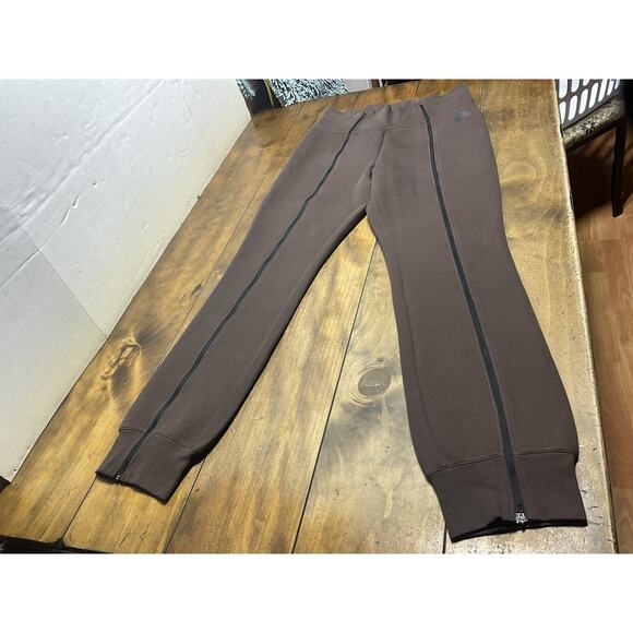Nike Women's L Tech Fleece High-Waisted Slim Zip Pants Brown FN7129-237 - Picture 1 of 12